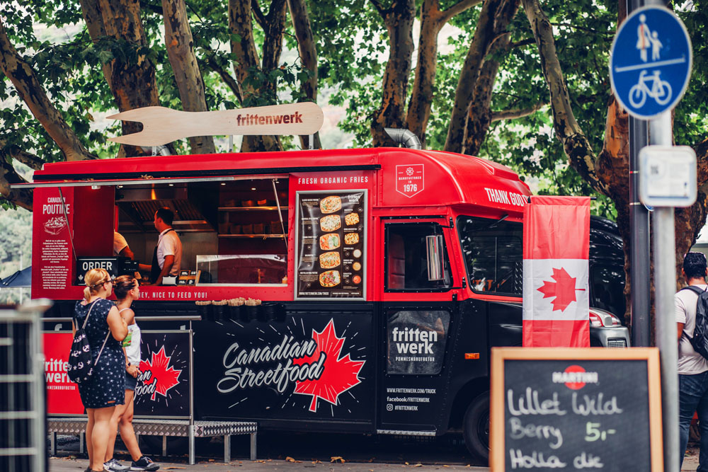 Außenansicht von Frittenwerk als Pommes- und Streetfood-Konzept für Events