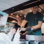 Ausgabe- und Servierbereich von Heaven’s Kitchen für Event Catering
