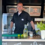 Catering-Gericht aus der mobilen Eventgastronomie